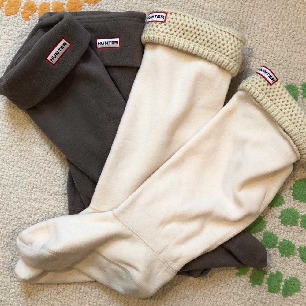 Hunter tall boot socks.